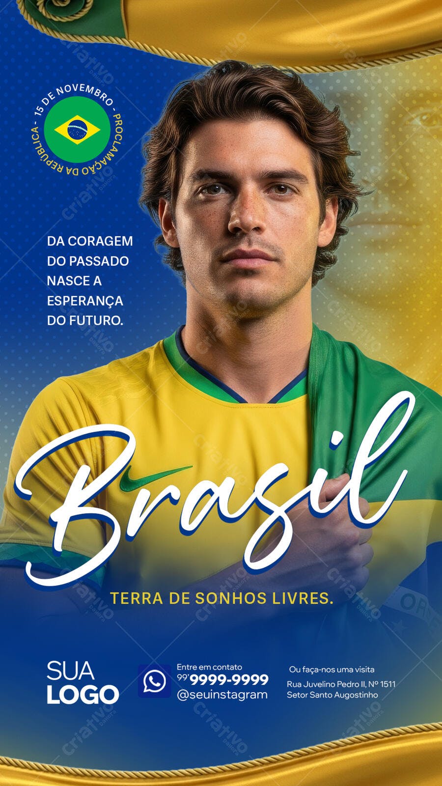 Flyer Proclamação da República 15 de Novembro PSD Editável