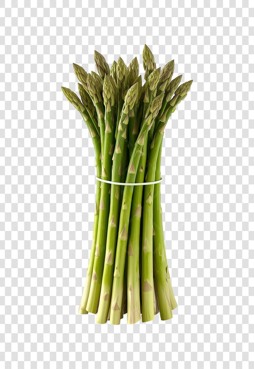 Maço de Aspargos Frescos Verdes para Culinária Saudável PNG com fundo transparente