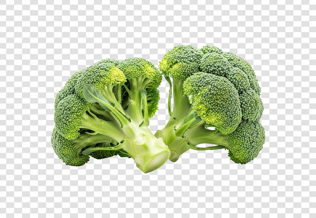 Brócolis Fresco Verde para Receitas Saudáveis PNG com fundo transparente