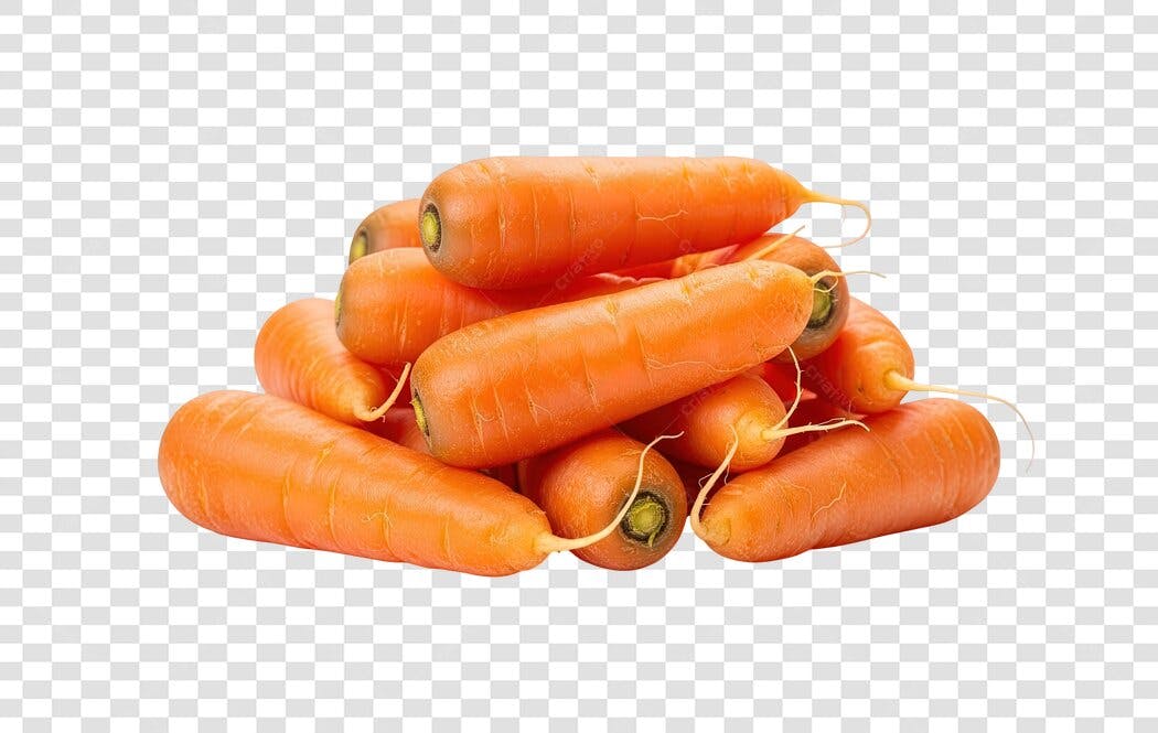 Vegetal Cenouras Laranjas Frescas Empilhadas PNG com fundo transparente