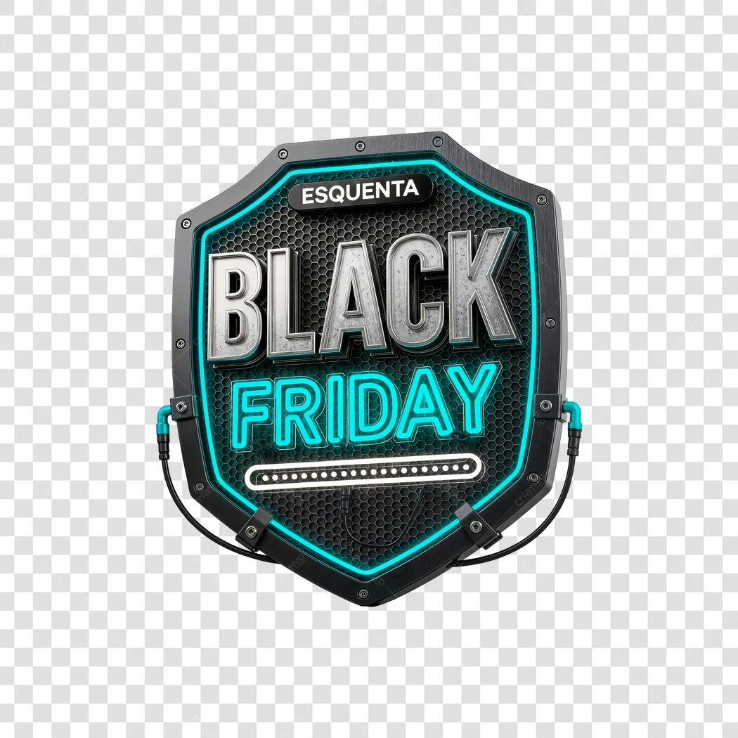 Selo Promocional Esquenta Black Friday 29 de Novembro PNG com fundo transparente