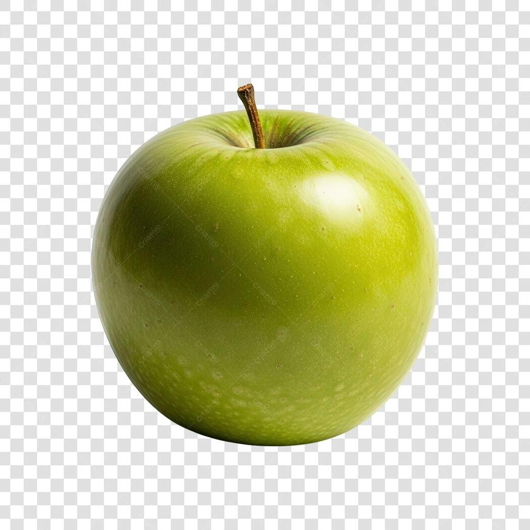 Maçã Verde Fresca Alimento Saudável PNG com fundo transparente