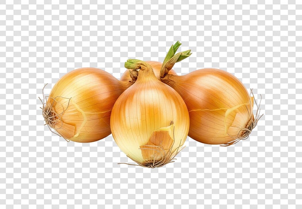 Vegetal Cebolas Frescas e Douradas para Cozinha PNG com fundo transparente