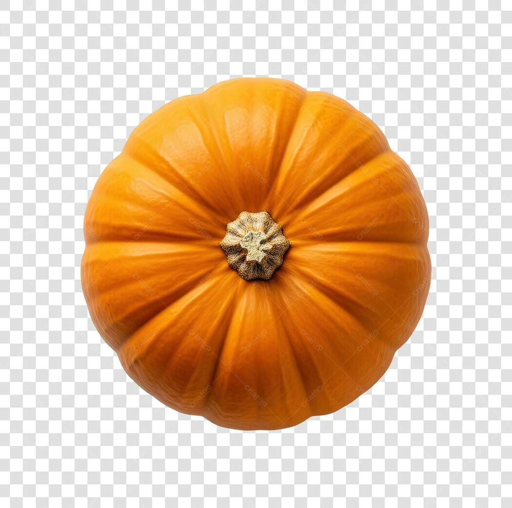 Elemento gráfico abóbora laranja realista para Halloween Outono PNG com fundo transparente