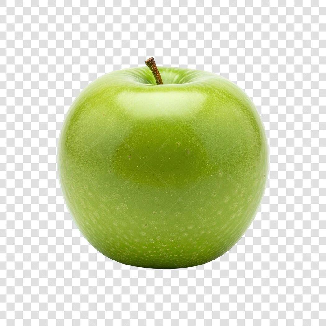 Maçã Verde Fresca Saudável PNG com fundo transparente