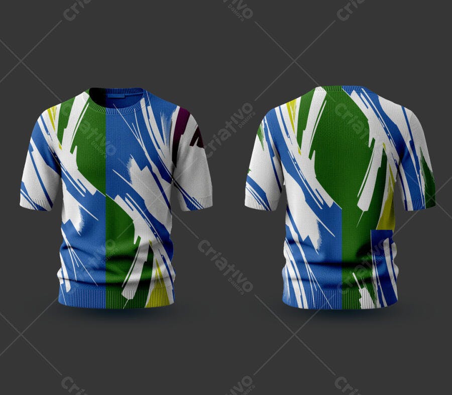 Camiseta Psd Mockup para Torcida Brasileira PSD Editável