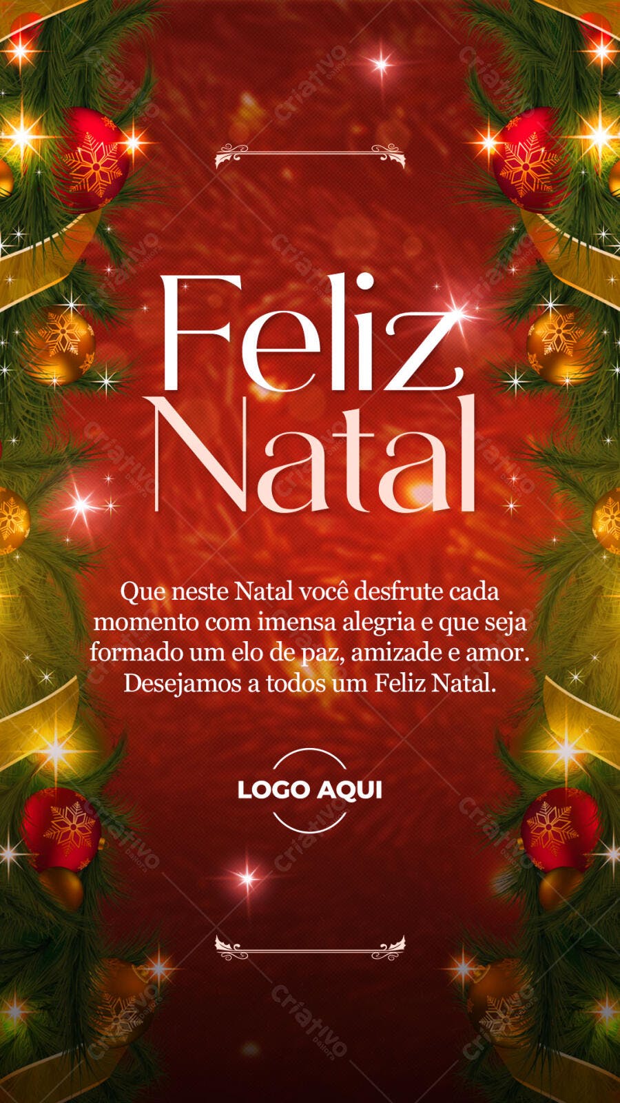 Flyer para Feliz Natal PSD Editável