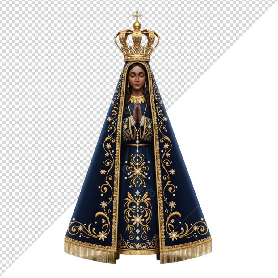 Arte Digital Nossa Senhora Aparecida para Igreja PSD Editável