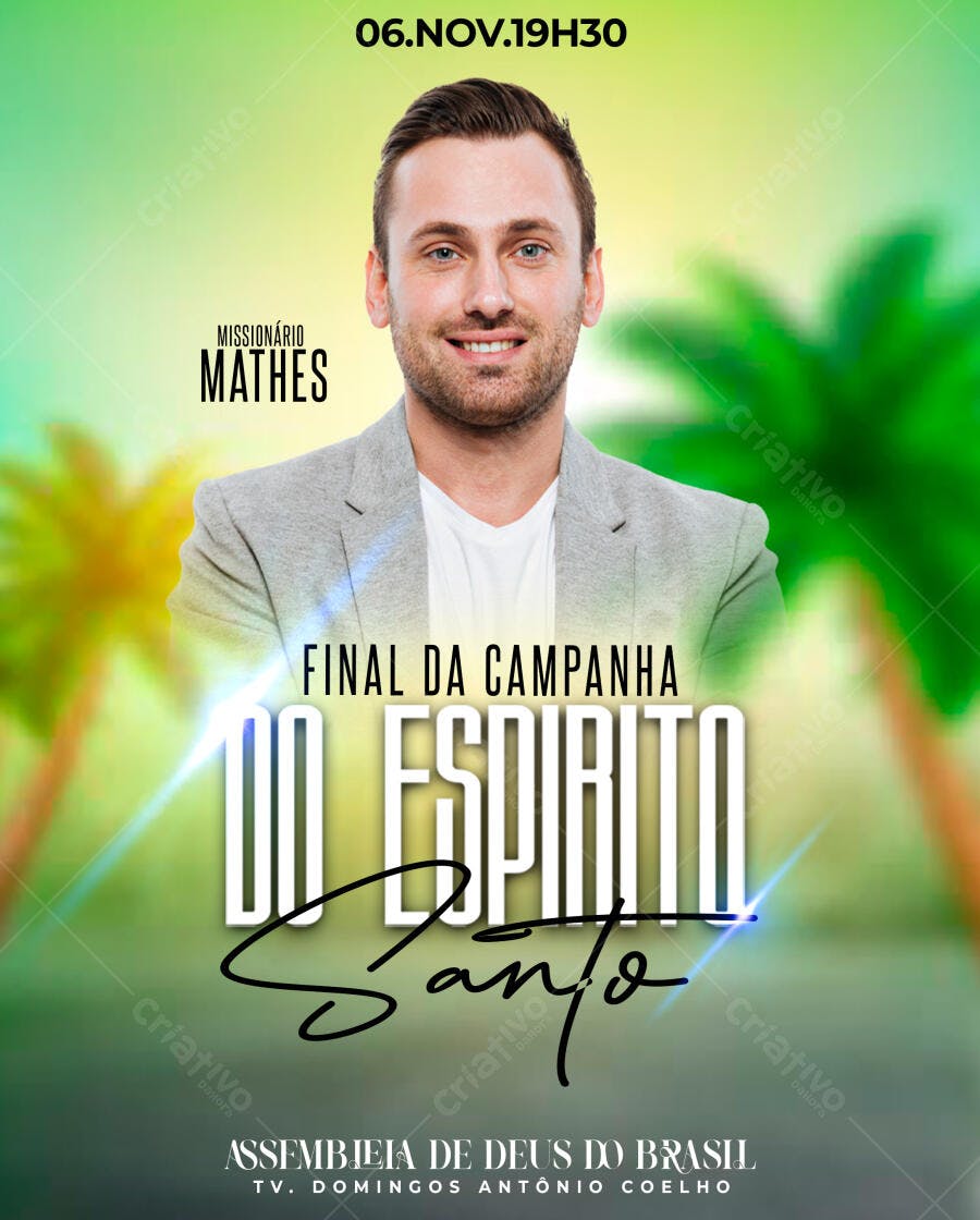 Flyer para Final da Campanha do Espírito Santo PSD Editável