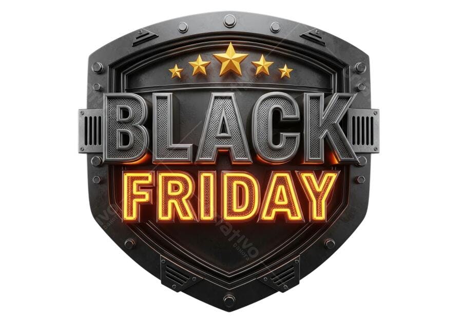 Selo de Oferta Black Friday 24 de Novembro PNG com fundo transparente