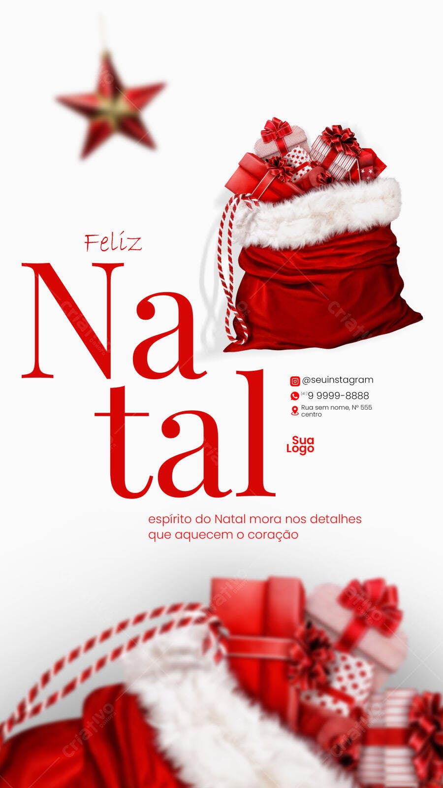 Flyer Feliz Natal PSD Editável