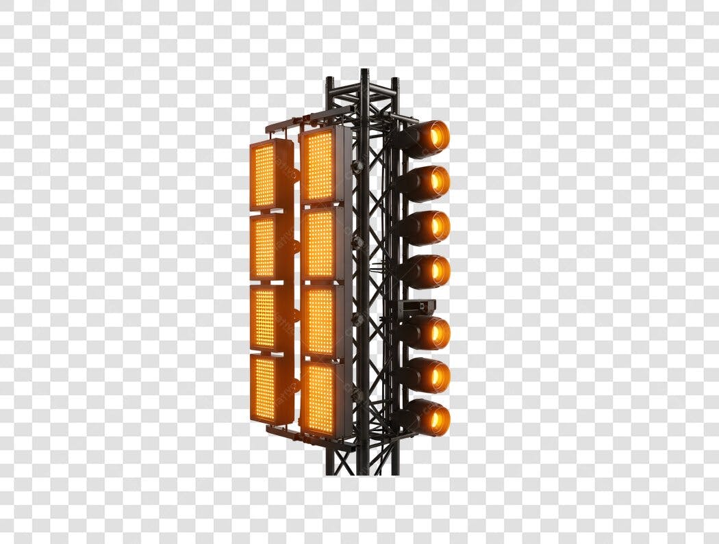 Iluminação de Palco para Eventos Show e Festas PNG com fundo transparente