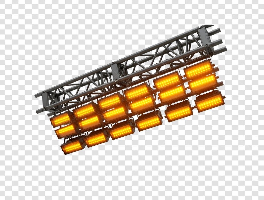 Iluminação de Palco LED para Eventos e Festas PNG com fundo transparente