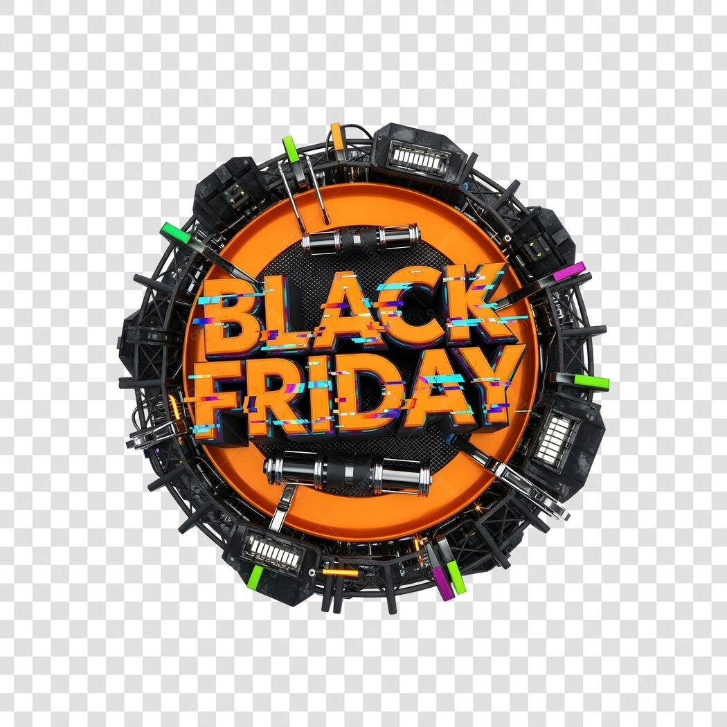 Selo Emblema Black Friday 29 de Novembro PNG com fundo transparente