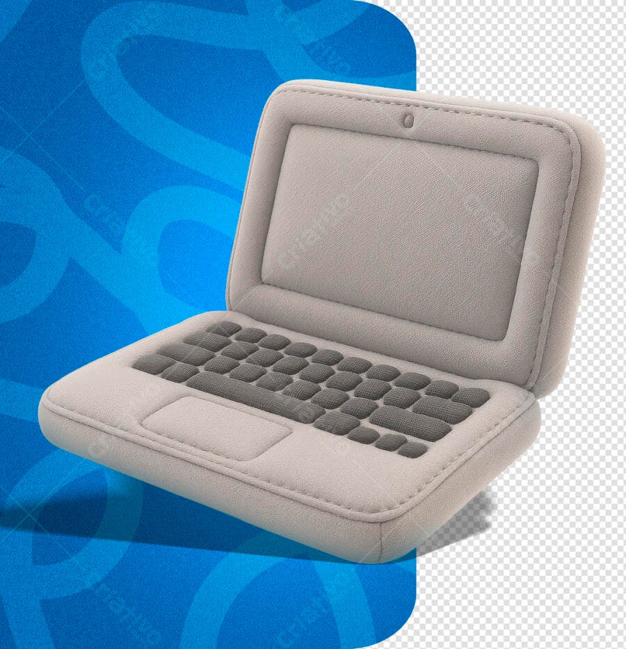 Mockup Notebook 3D Lúdico para Design Criativo PSD Editável