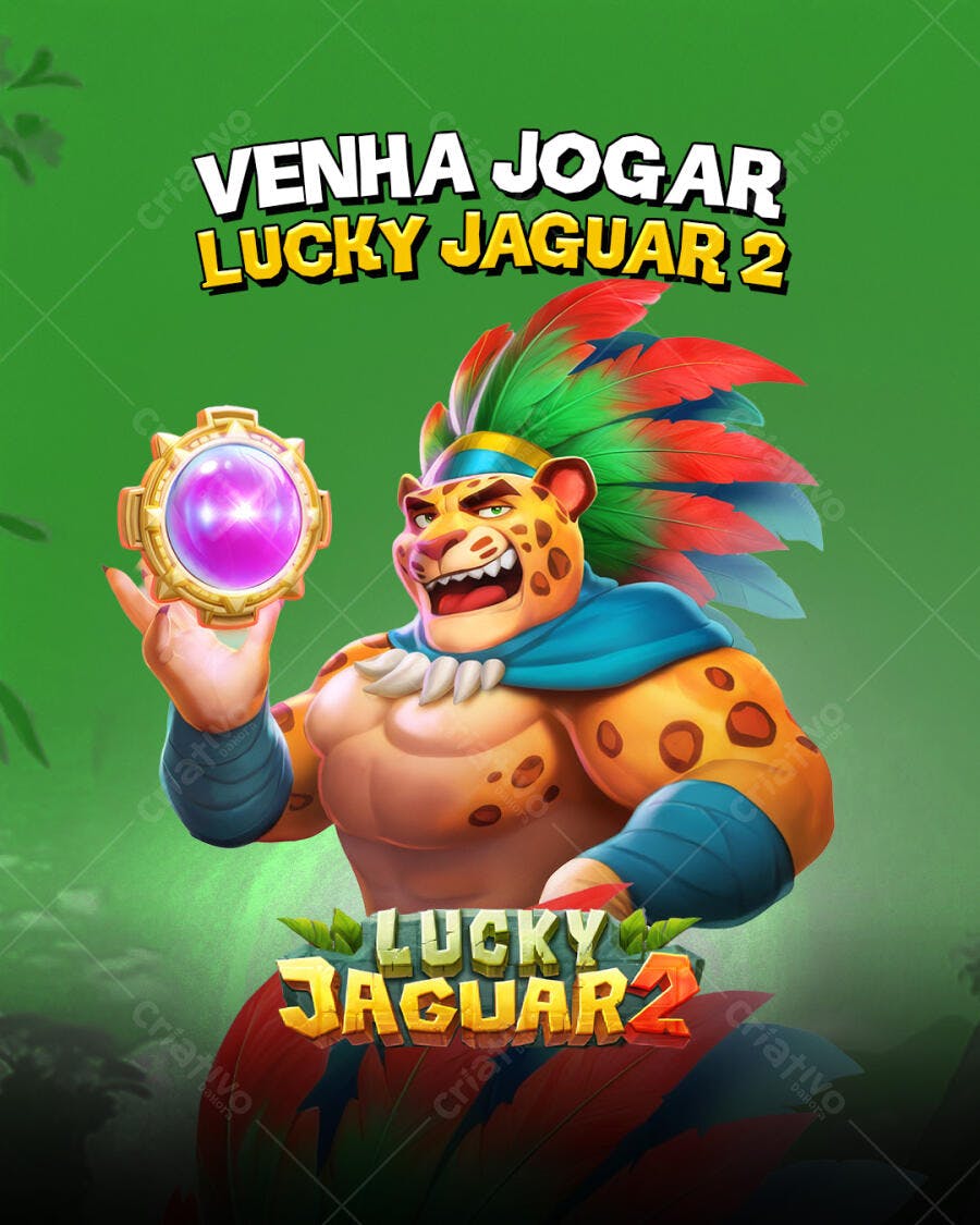 Flyer para Jogo Lucky Jaguar 2 PSD Editável