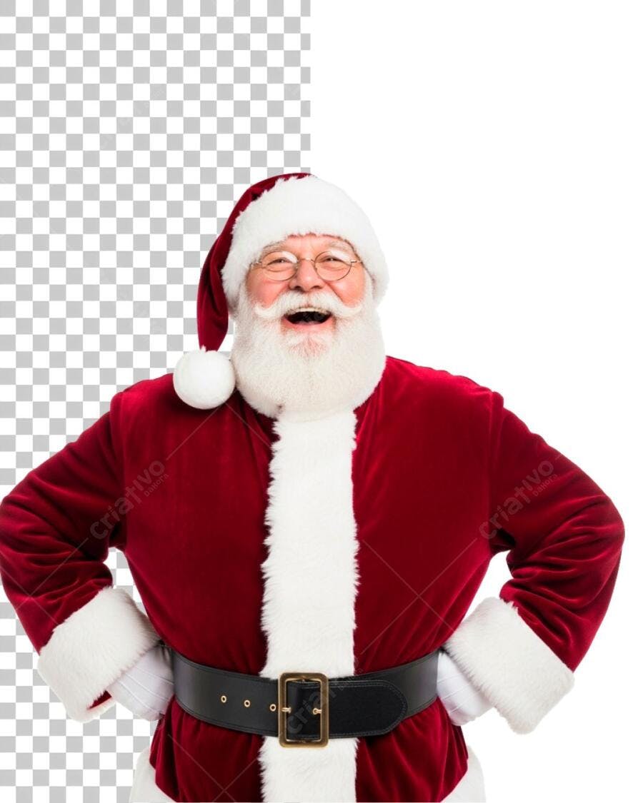 Ícone Papai Noel Rindo Feliz Natal PNG com fundo transparente