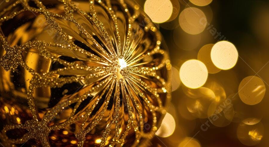 Textura dourada brilhante com glitter para fundo festivo