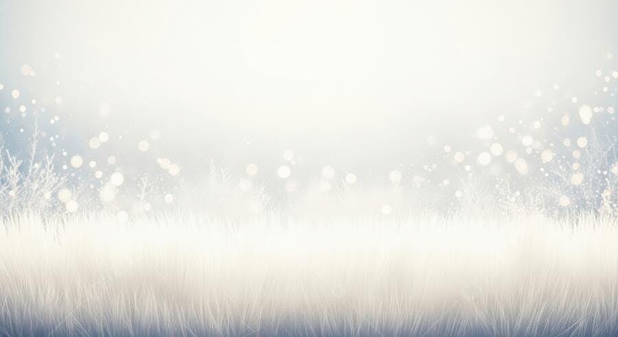 Fundo de inverno abstrato com luzes bokeh e neve cintilante branco e azul