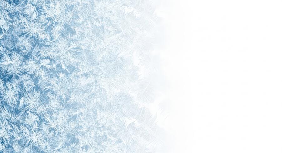 Padrões de geada azul e branco textura de inverno abstrata fria