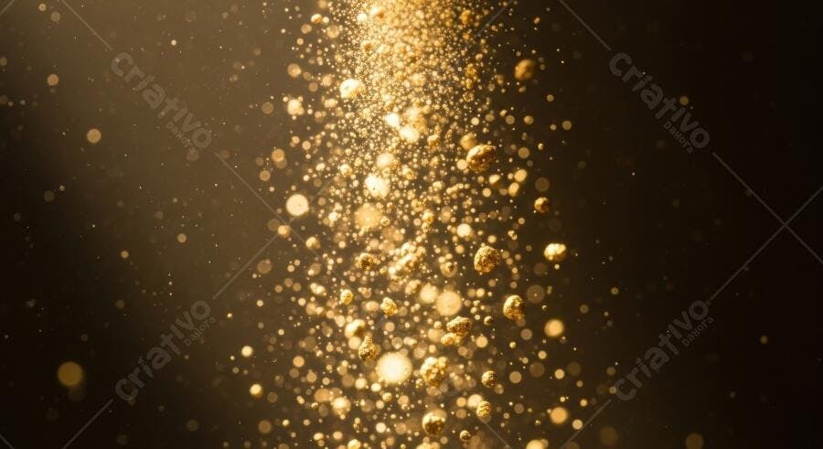 Textura ouro brilhante efeito glitter para fundo de festa