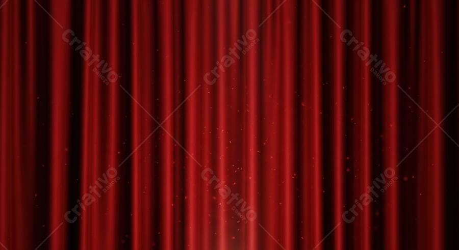 Textura tecido cortina veludo vermelho para fundo de palco e eventos
