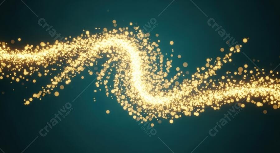 Textura partículas luminosas douradas para fundo abstrato dinâmico