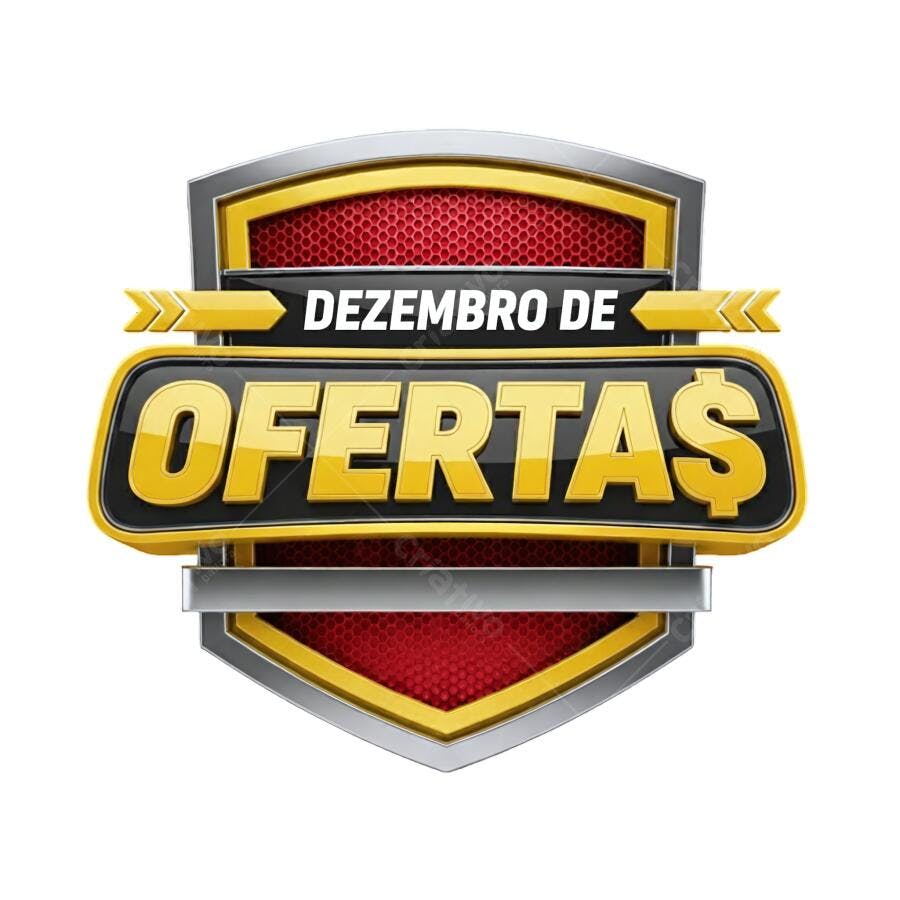 Selo de Ofertas Dezembro de Ofertas PNG com fundo transparente