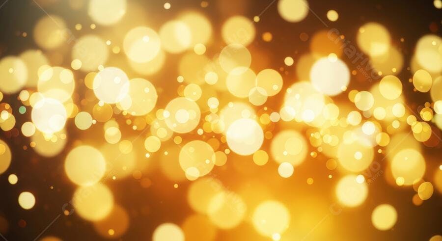 Textura brilho bokeh dourado para fundo abstrato festivo