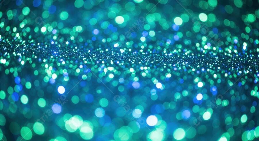Textura Brilho Azul Turquesa Efeito Bokeh para Fundo
