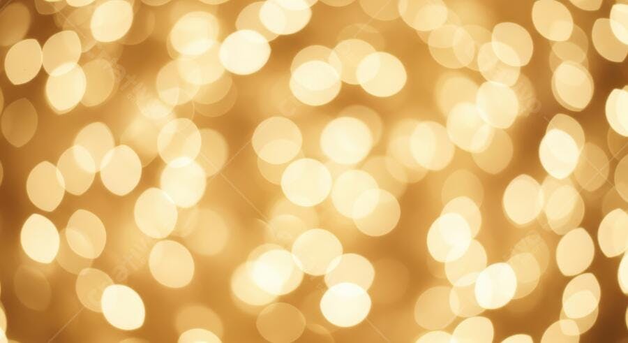 Textura luzes bokeh douradas para fundo festivo