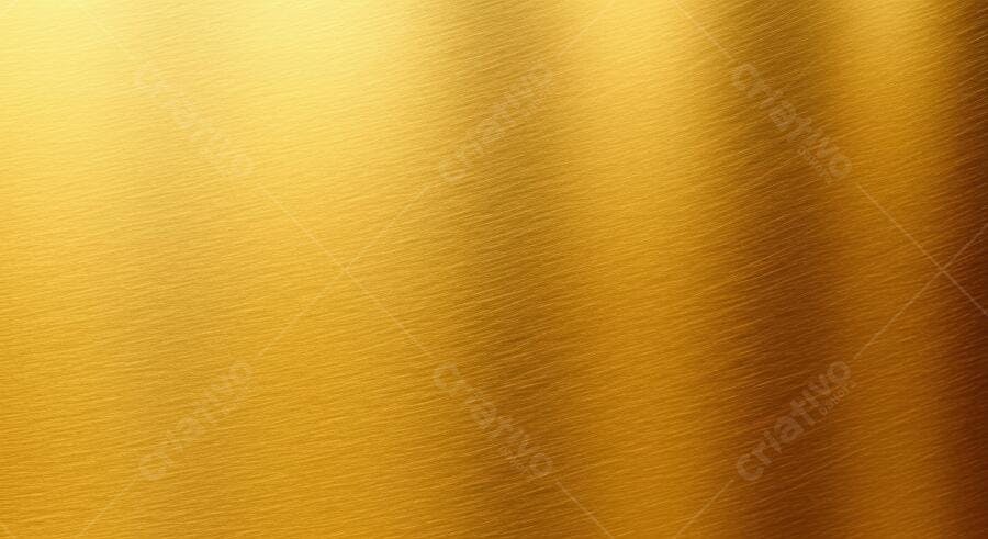 Textura Metal Dourado Escovado para Fundo e Material 3D