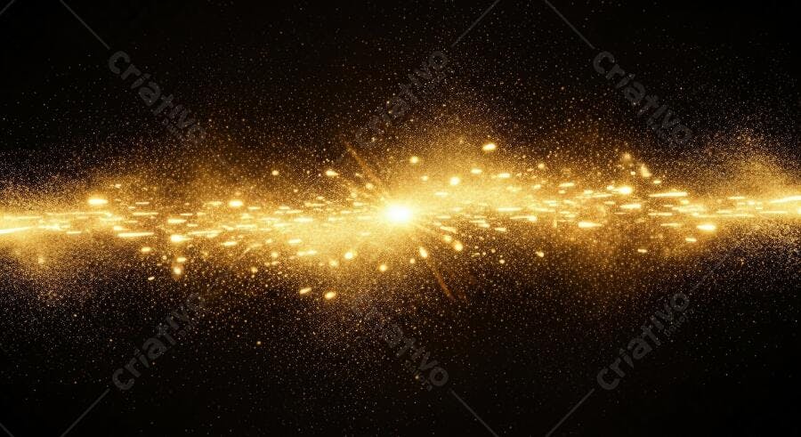 Textura Brilho Dourado Partículas para Fundo Festivo