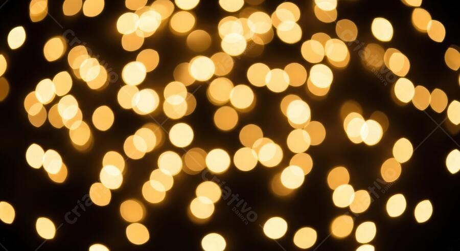 Textura luzes bokeh douradas quentes para fundo festivo