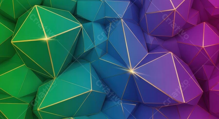 Textura Abstrata Geométrica Degradê Verde Azul Roxo para Fundo