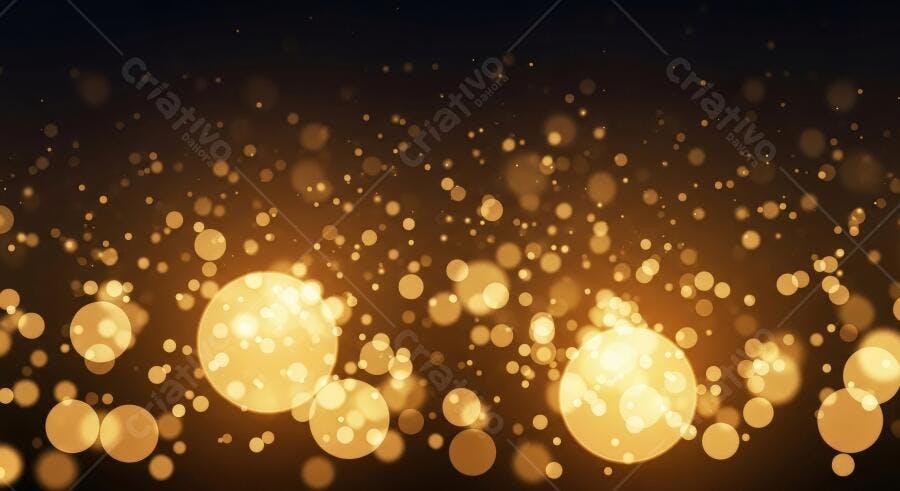 Textura luzes bokeh douradas para fundo festivo