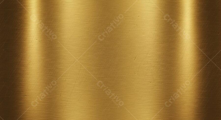 Textura metal dourado escovado com brilho para fundo 3D