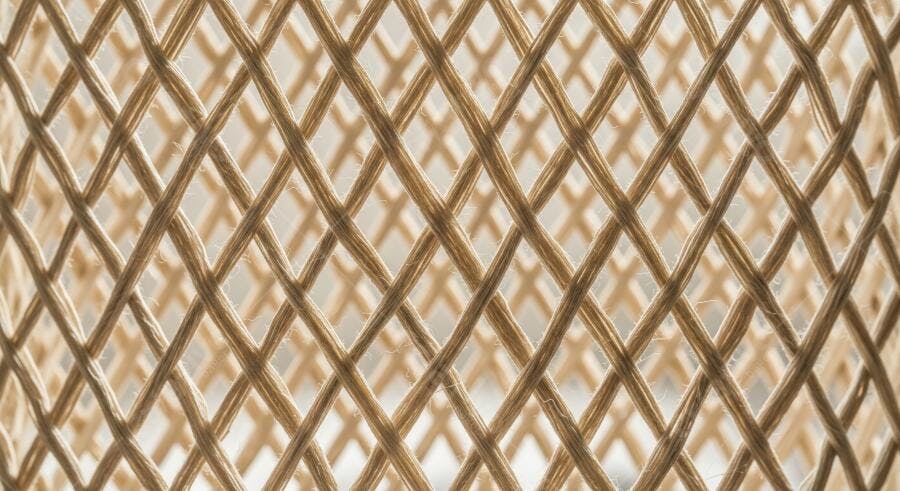 Textura fibra trançada bege padrão losango para fundo design