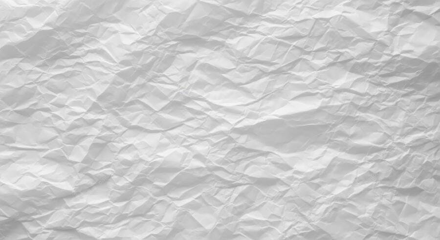 Textura papel amassado branco para fundo digital