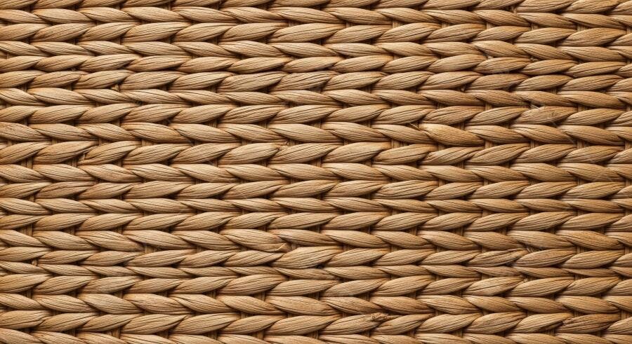 Textura palha trançada rústica bege para fundo e material 3D
