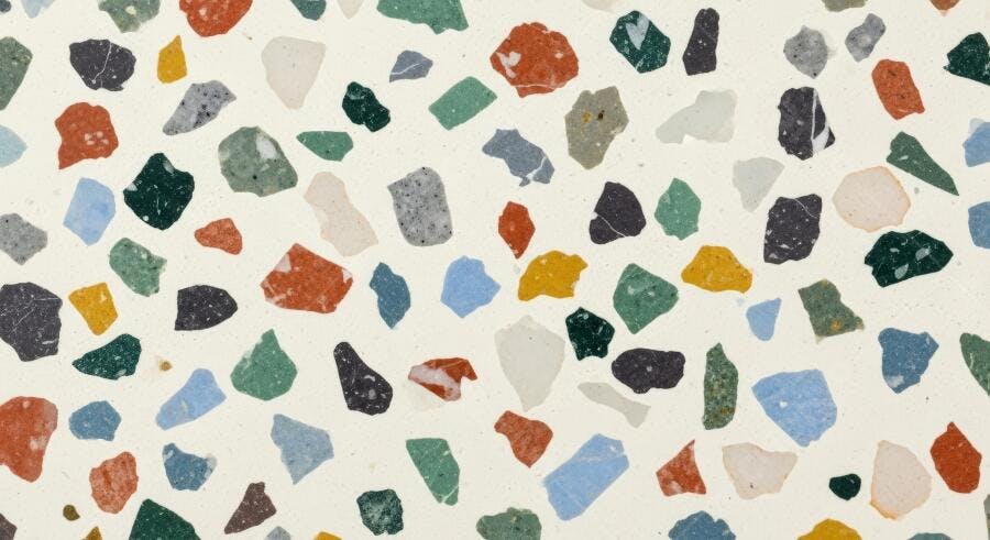 Textura Terrazzo colorido vibrante para fundo design de interiores