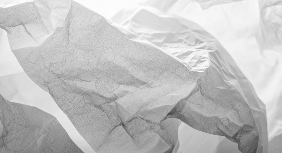 Textura papel amassado branco e cinza para fundo abstrato digital