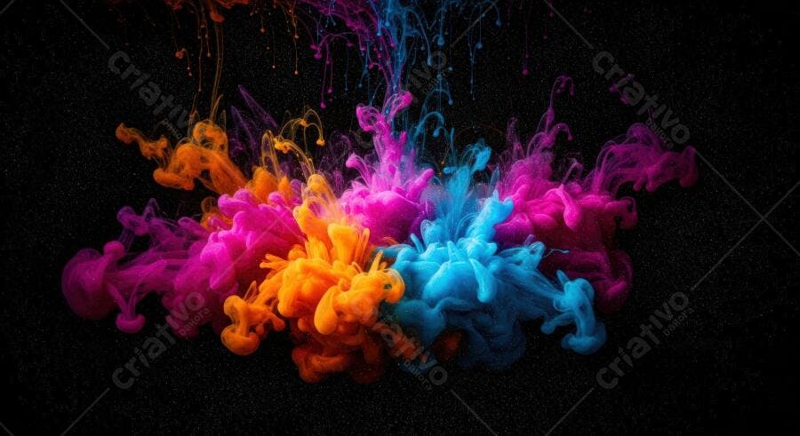 Textura tinta colorida fluida para fundo moderno vibrante