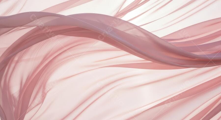 Textura tecido rosa claro esvoaçante para fundo ou material 3D