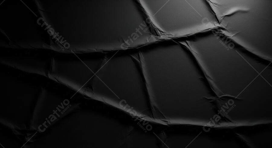 Textura papel amassado escuro para fundo abstrato