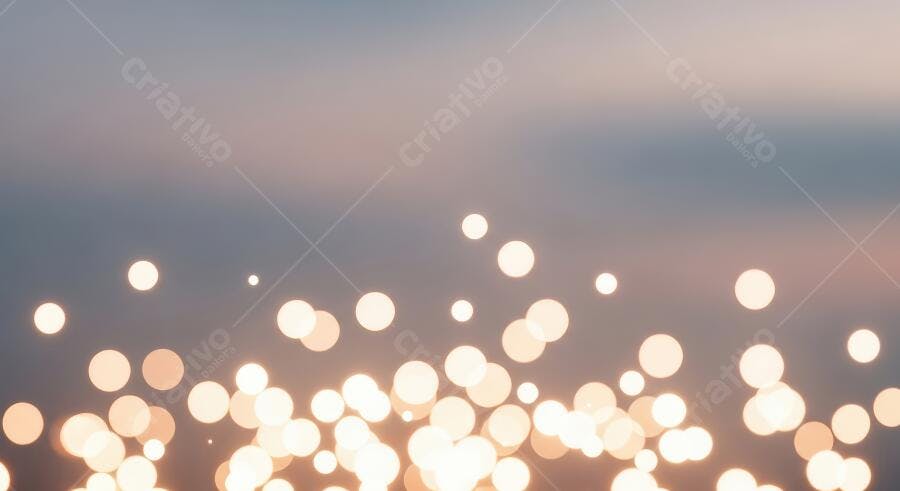 Textura bokeh luzes douradas e suaves para fundo de design digital