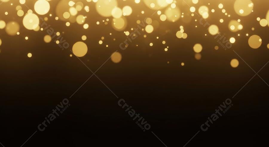 Textura luzes bokeh douradas cintilantes para fundo festivo