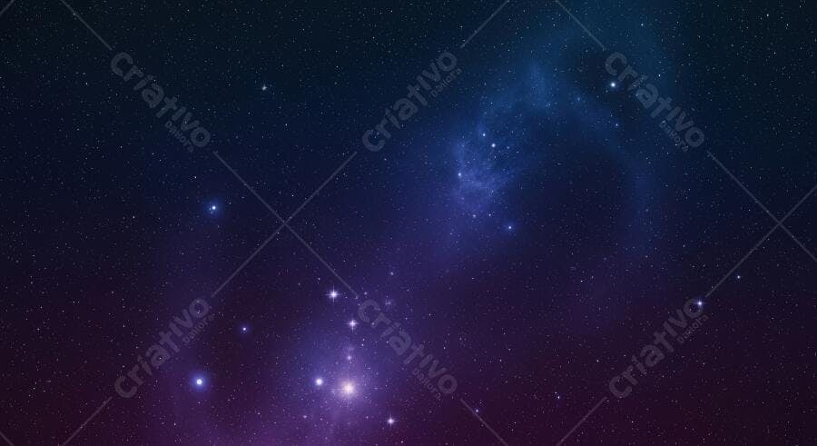 Textura céu estrelado nebulosa roxa e azul para fundo de games