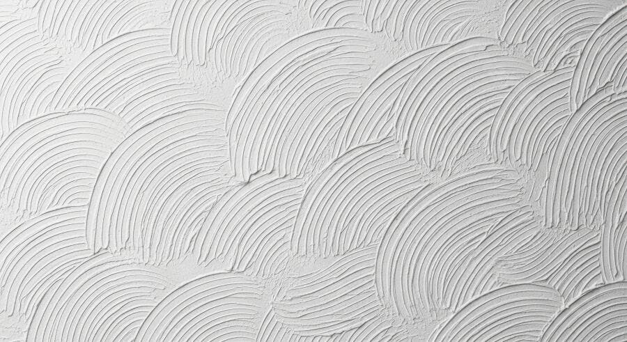 Textura gesso branco com relevo de ondas para fundo