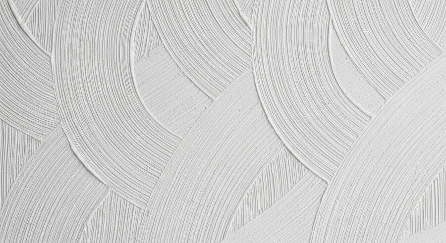 Textura Gesso Branco Curvas para Parede Decorativa Moderna